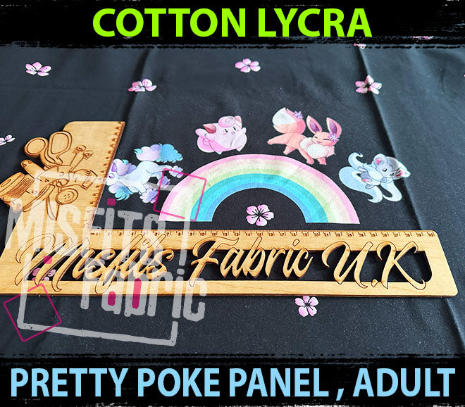 Cotton Lycra, Pretty Poke Panel, Adult Panel