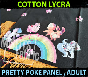 Cotton Lycra, Pretty Poke Panel, Adult Panel