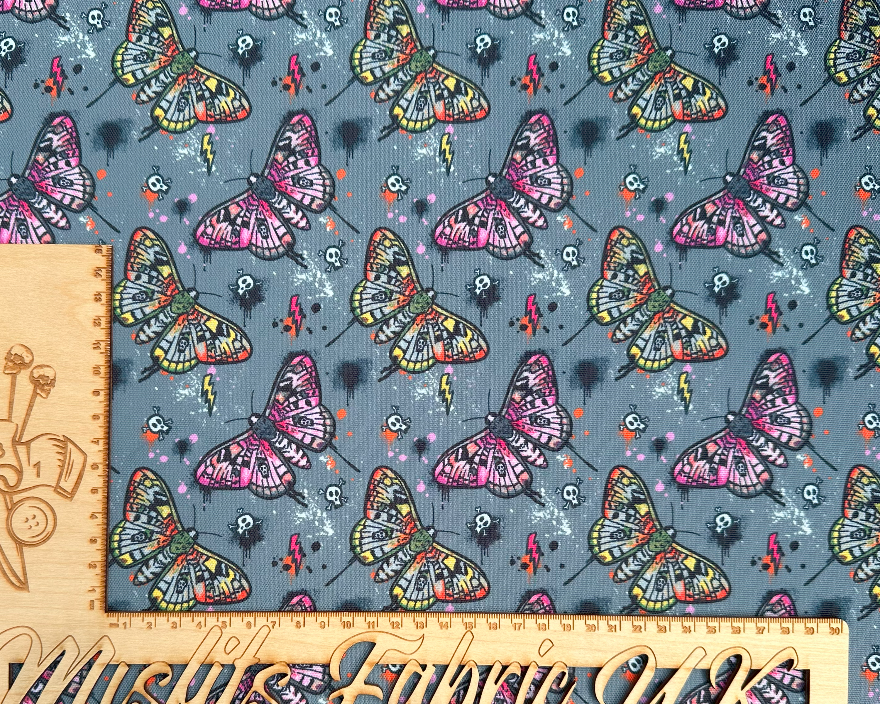 Punk Moths, Waterproof Polyester Canvas