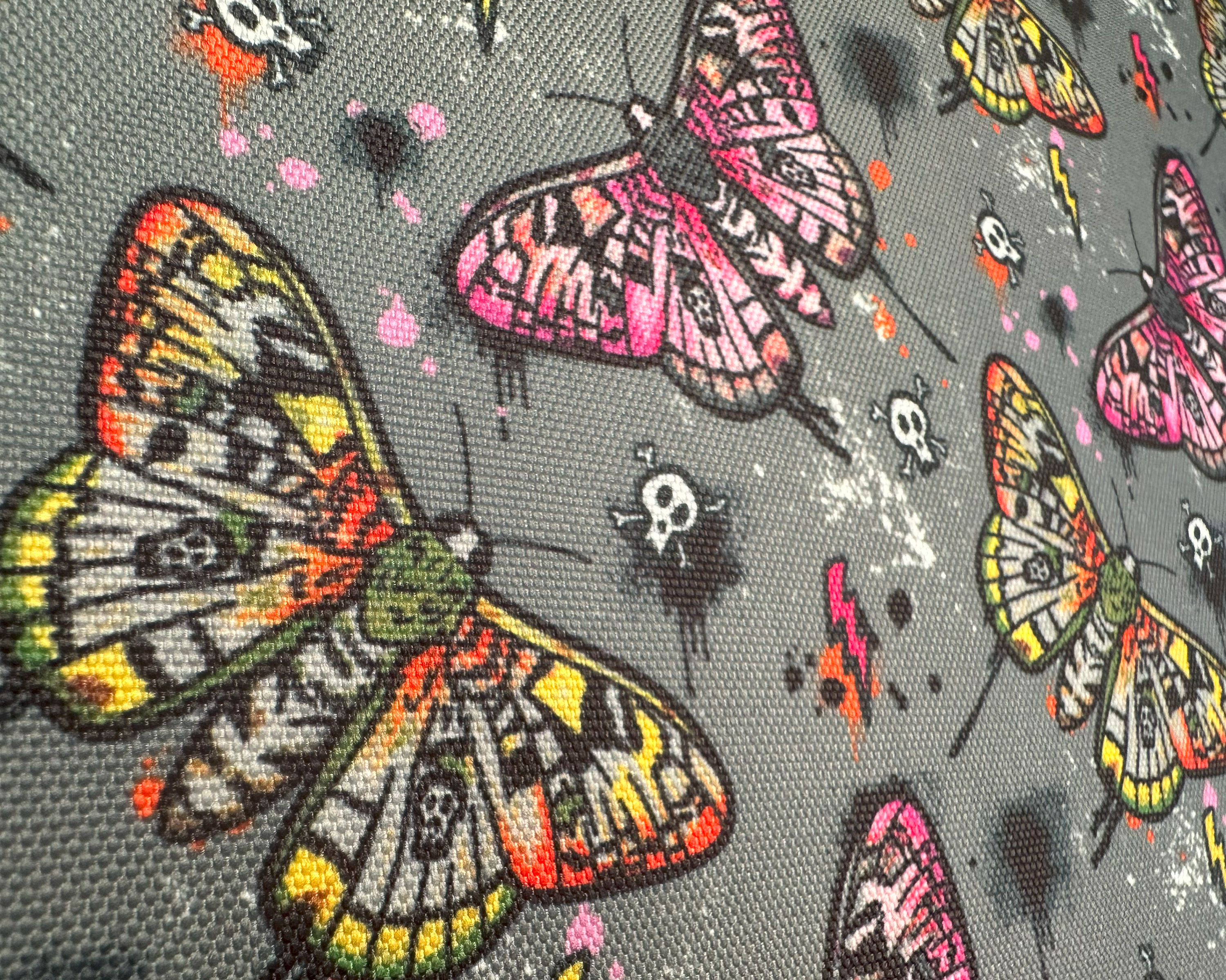 Punk Moths, Waterproof Polyester Canvas