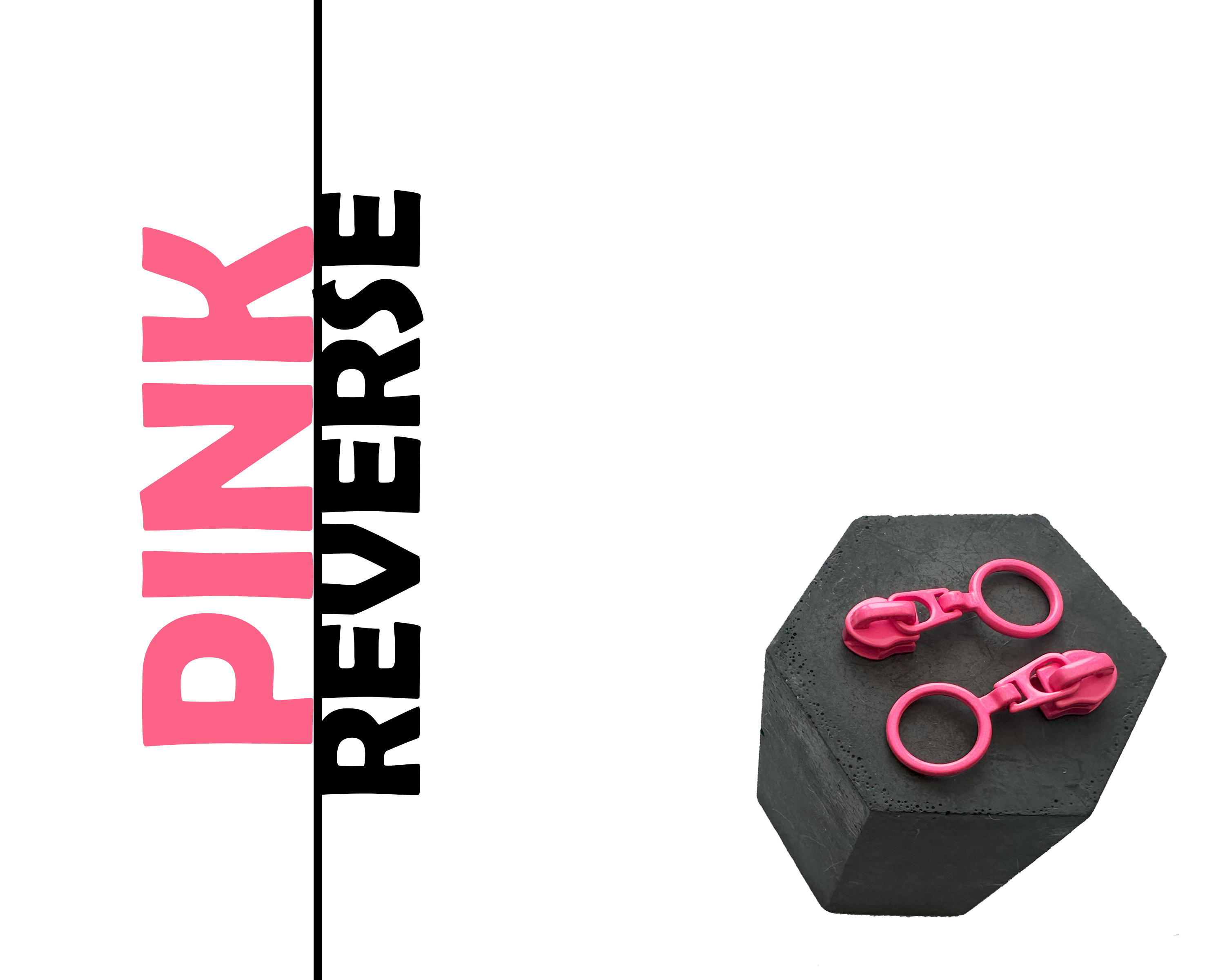 REVERSE Ring Zipper Pulls for size 5 Nylon Zip Tape