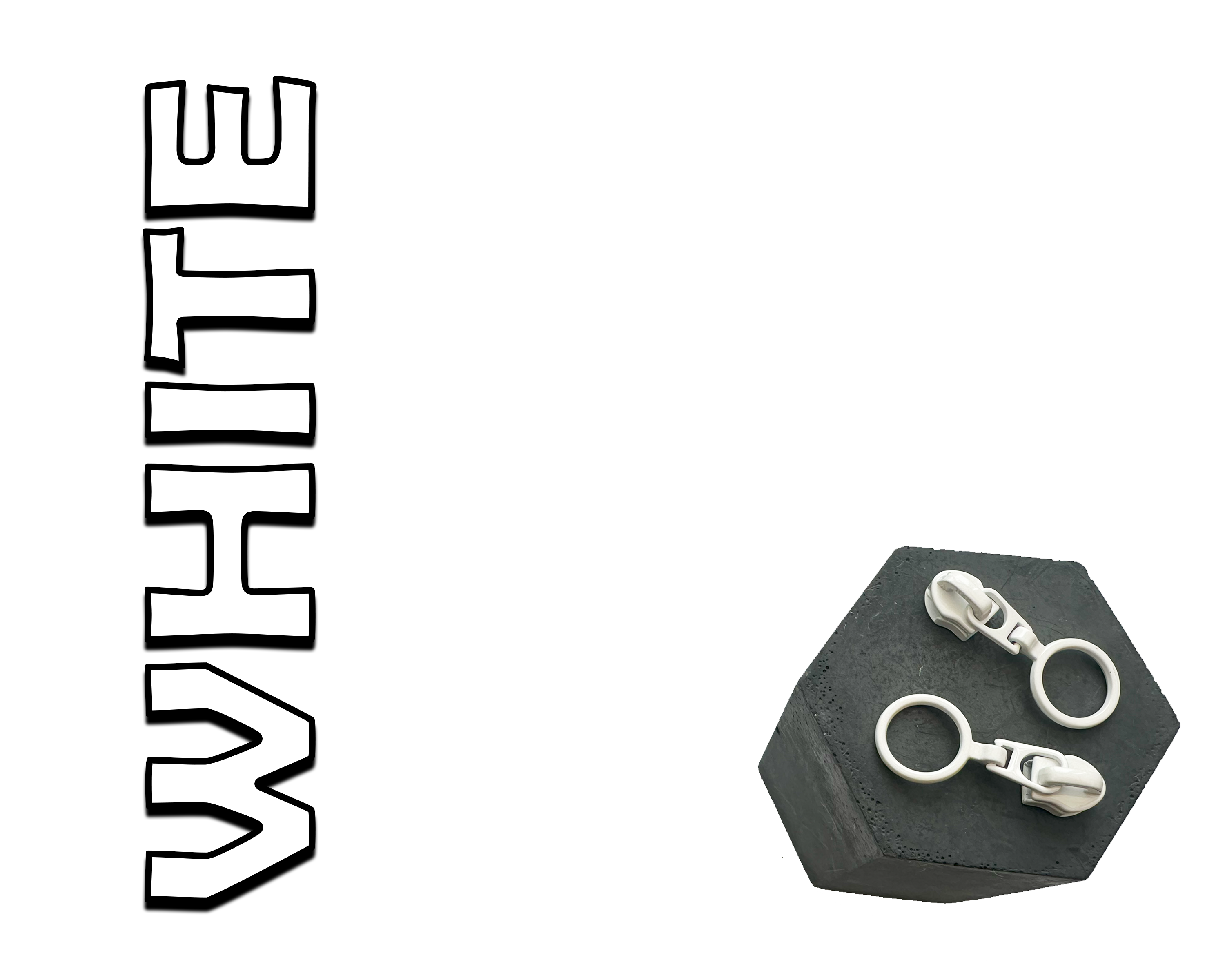 Ring Zipper Pulls for size 5 Nylon Zip Tape