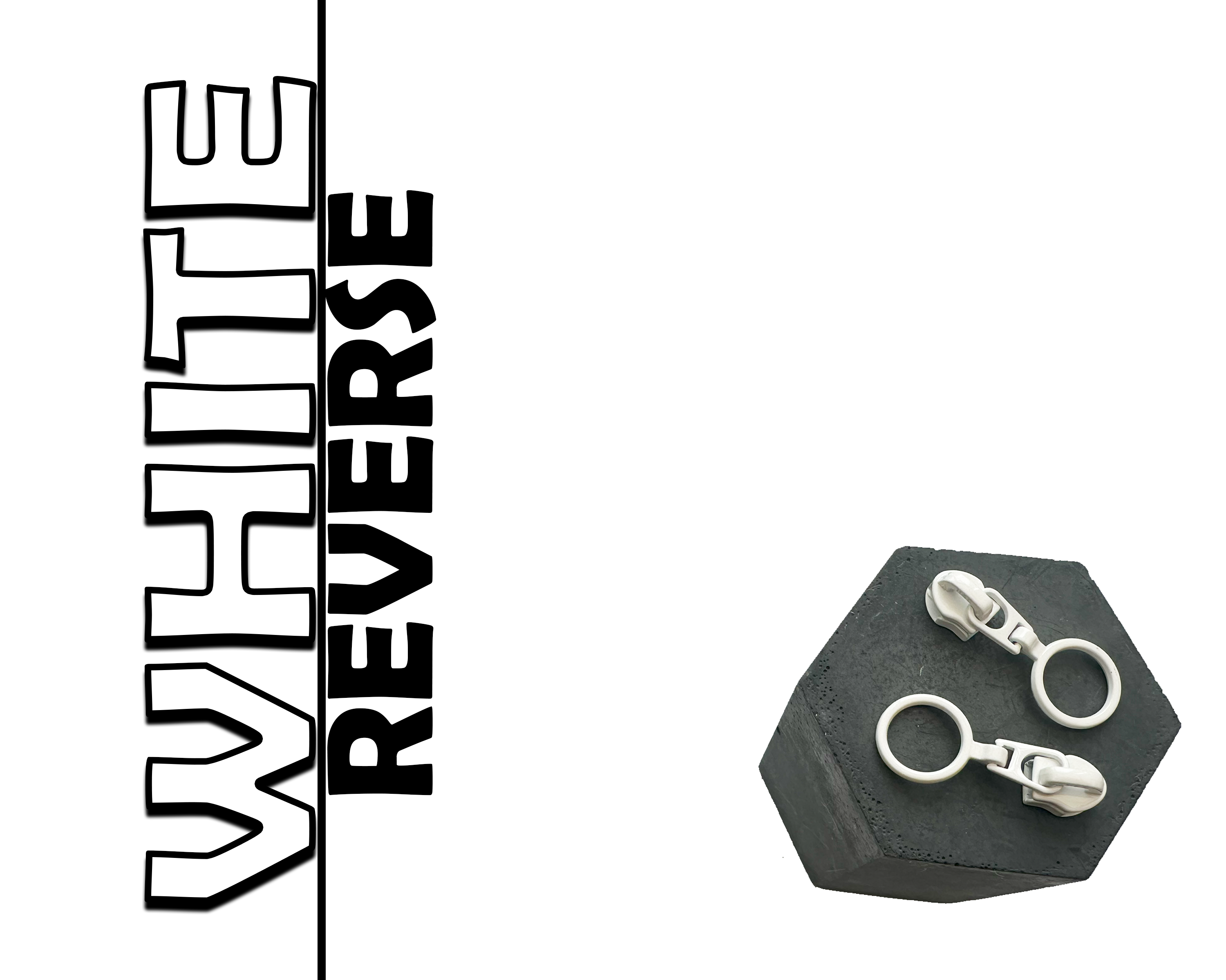 REVERSE Ring Zipper Pulls for size 5 Nylon Zip Tape