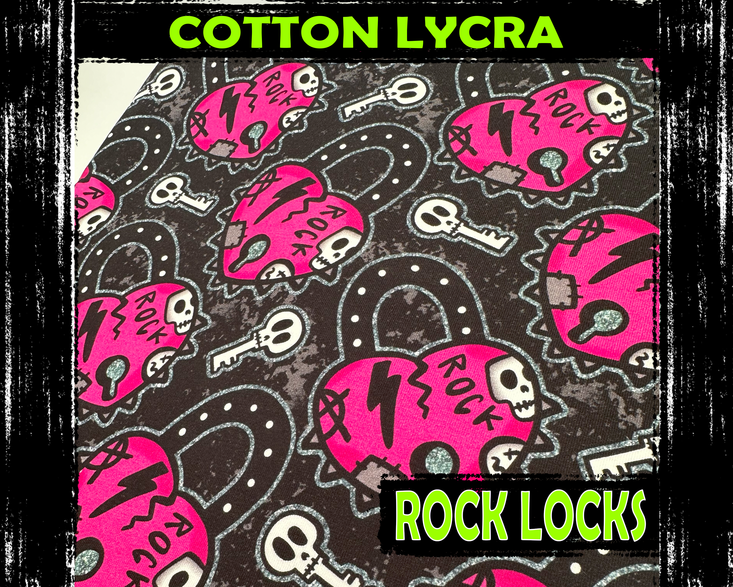 Cotton Lycra - Rock Locks