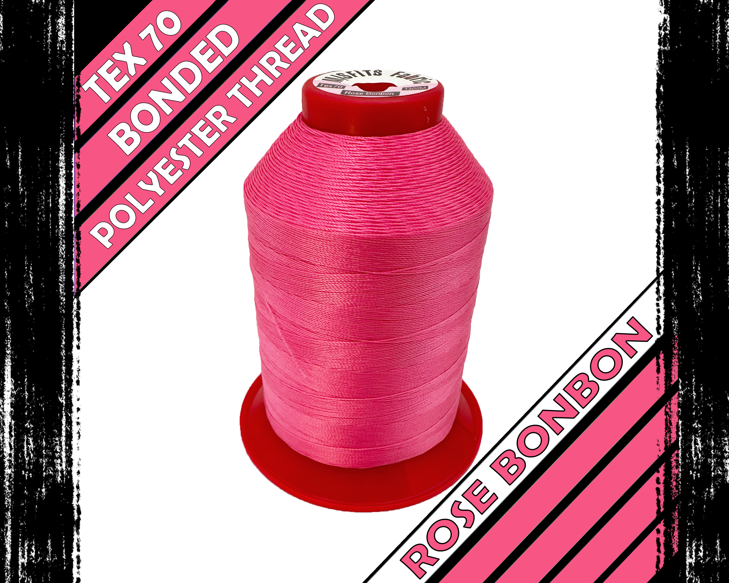 Rose Thread TEX 70 - ROSE BONBON - Bonded Polyester Sewing Thread – Misfits Fabric, UK