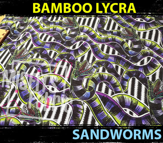Bamboo Lycra - Sandworms