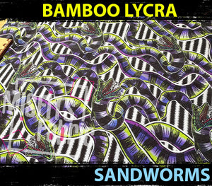 Bamboo Lycra - Sandworms