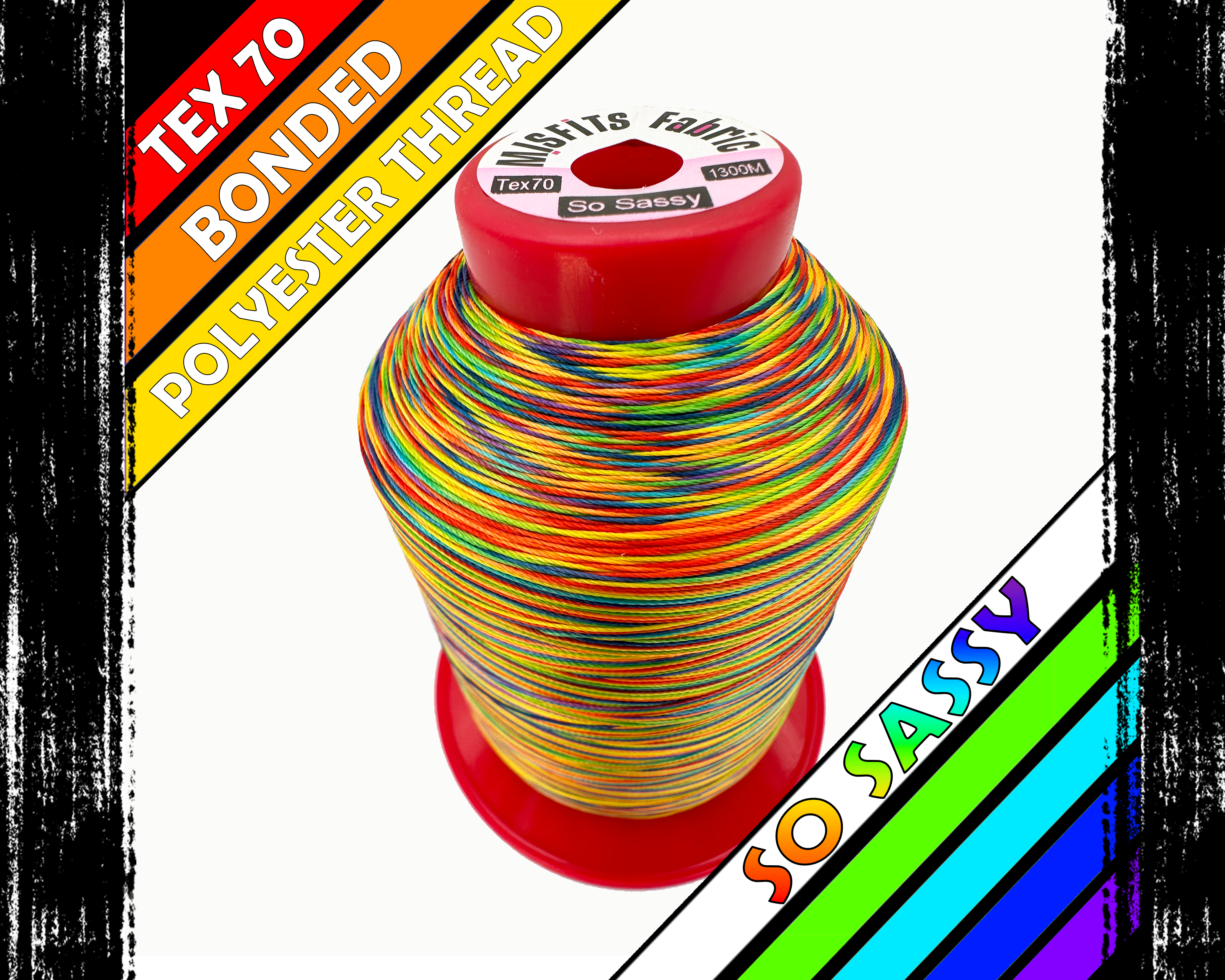 TEX 70 - SO SASSY - Variegated Bonded Polyester Sewing Thread