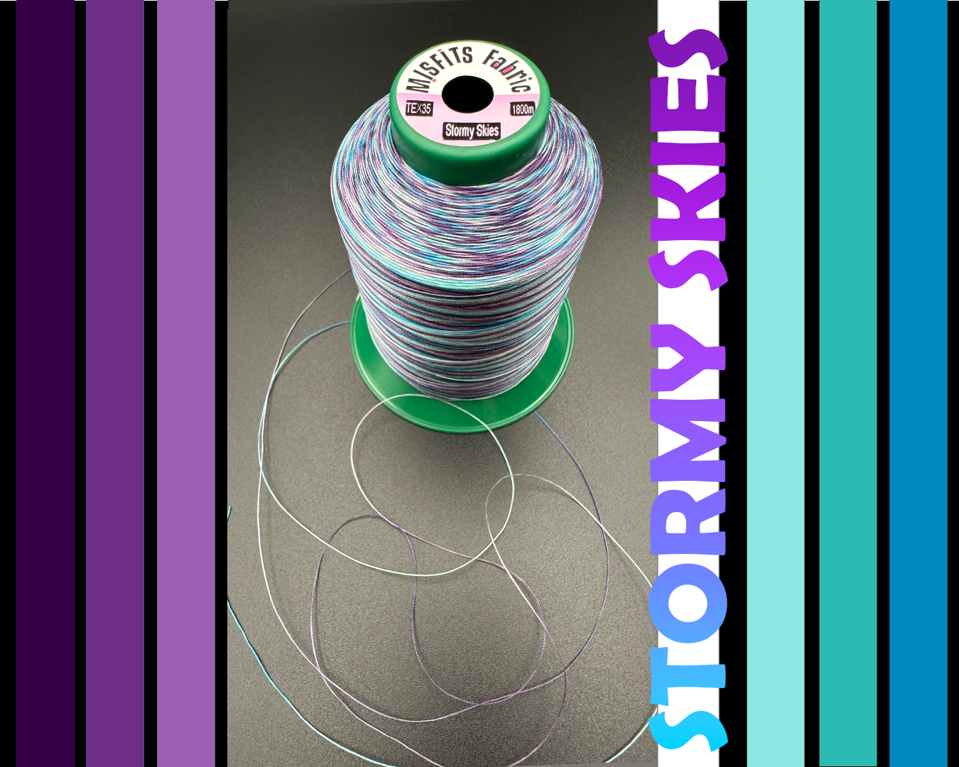 MIXED BUNDLE x3 - TEX 35 - Variegated Bonded Polyester Sewing Thread