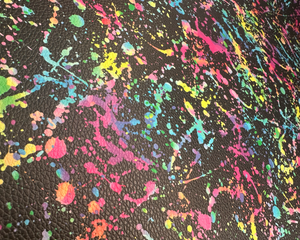 Textured Vinyl - Neon Splatter