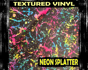 Textured Vinyl - Neon Splatter