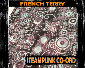 French Terry, Steampunk Unicorn Co-ord