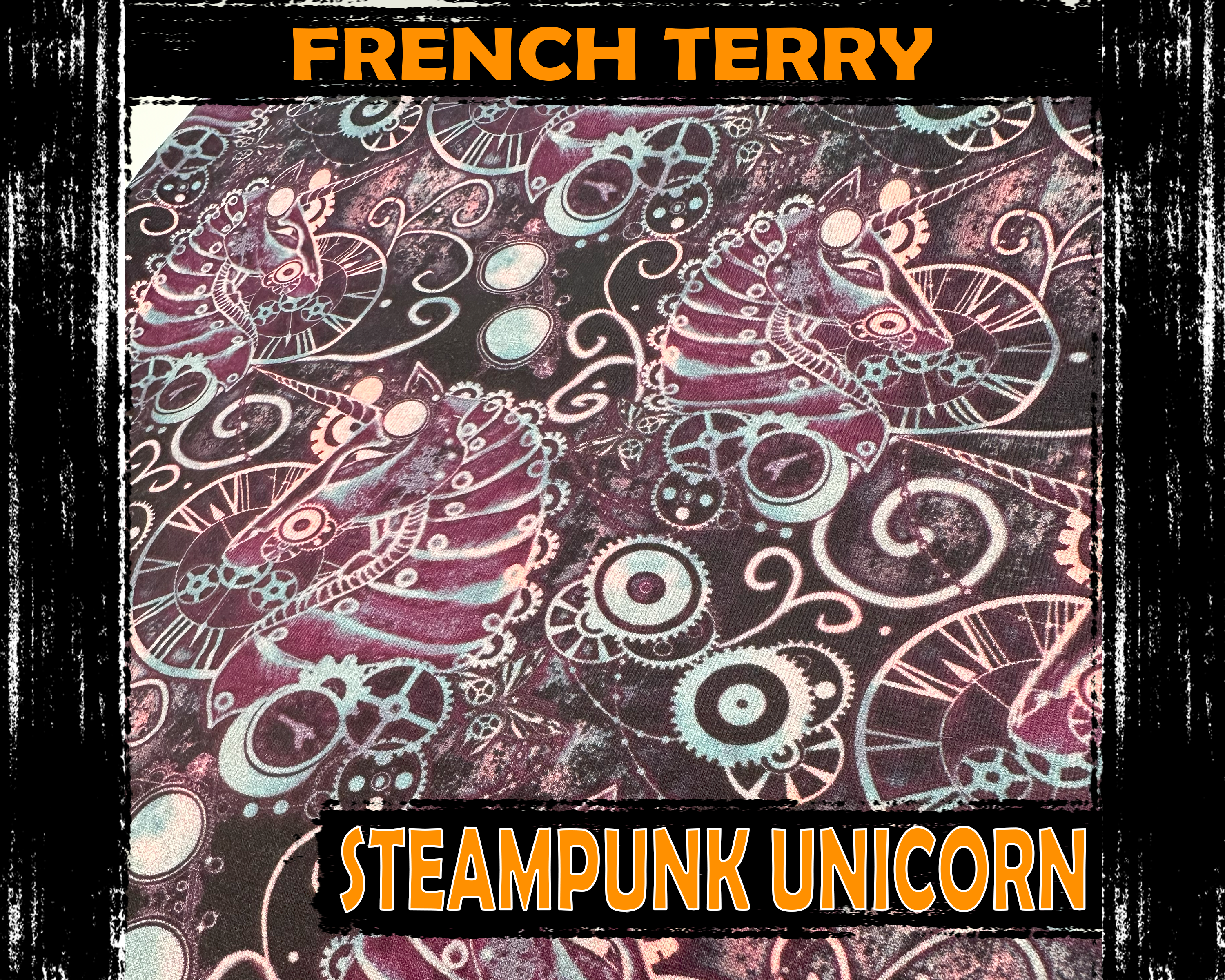 French Terry, Steampunk Unicorn