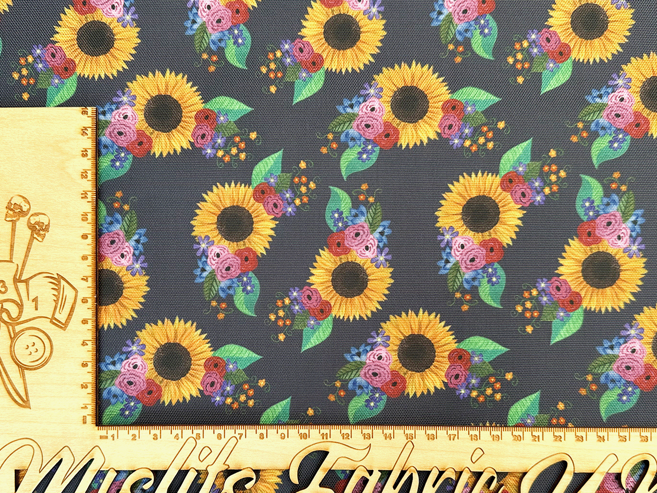 Sunflower, hand painted design, Waterproof Polyester Canvas.