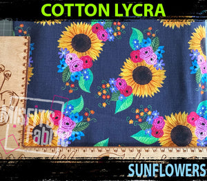 Cotton Lycra - Sunflowers