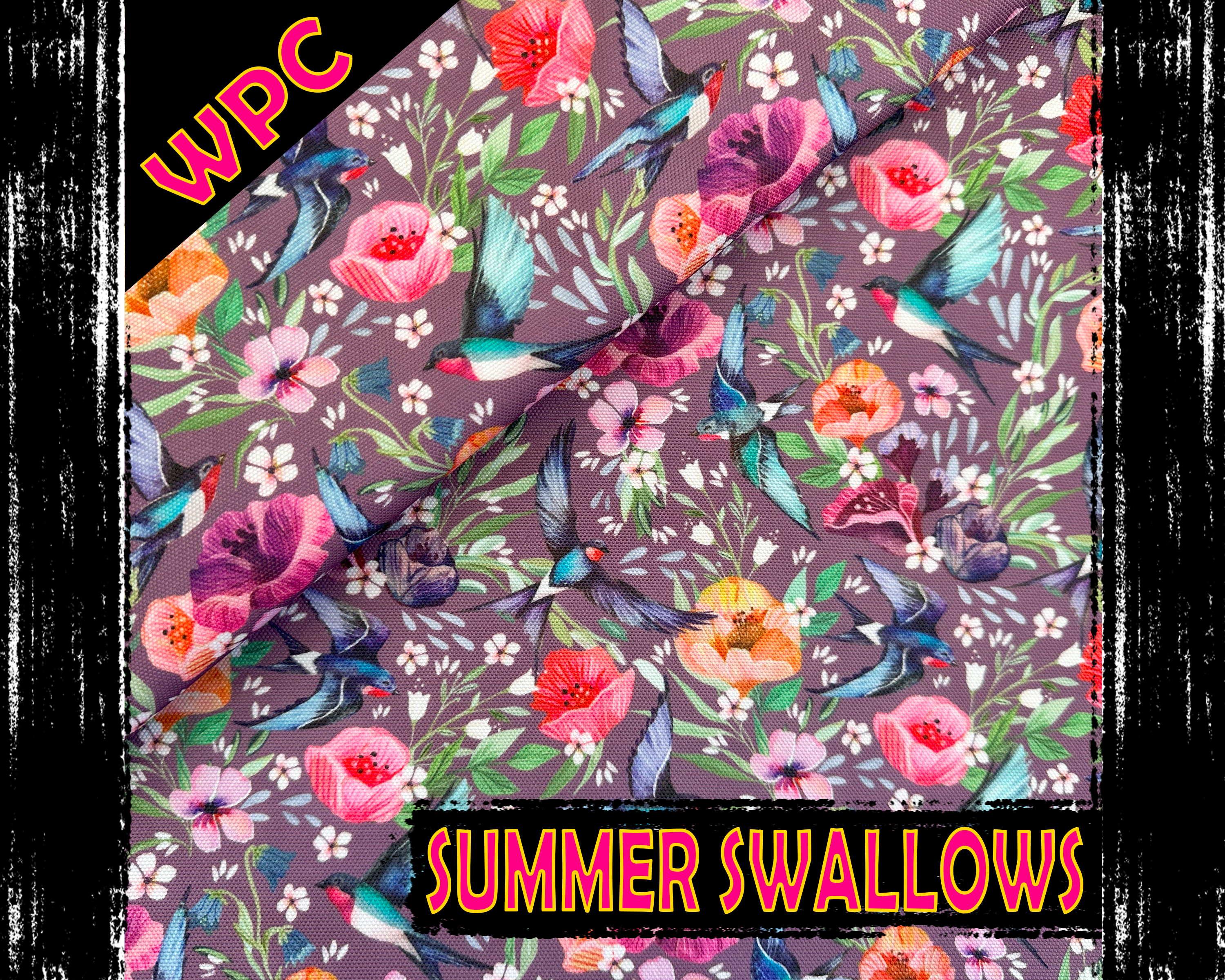 Summer Swallows, Waterproof Polyester Canvas