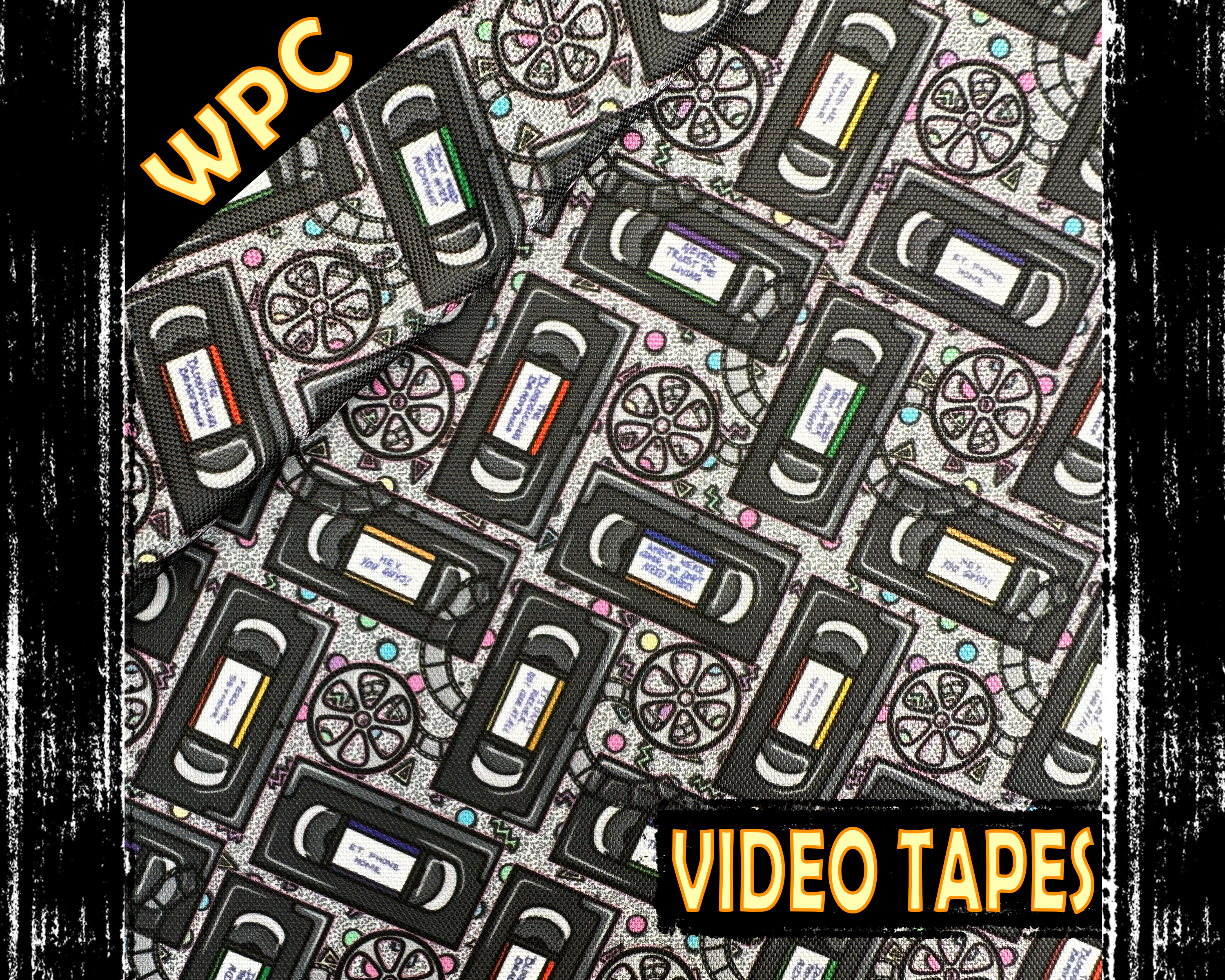 Video Tapes, Retro design, Waterproof Polyester Canvas.