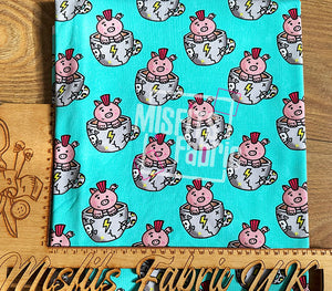 Cotton Lycra - Teacup Pigs
