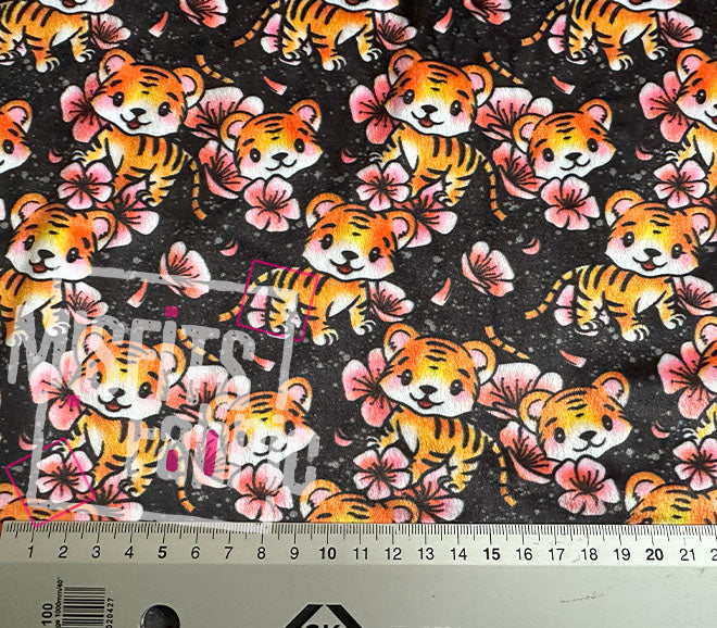 Double Minky (Squish), Tiger Blossoms