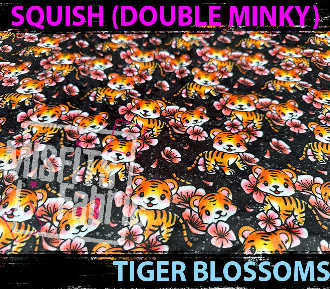 Double Minky (Squish), Tiger Blossoms