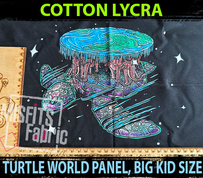 Cotton Lycra, Turtle World, Big Kid Size