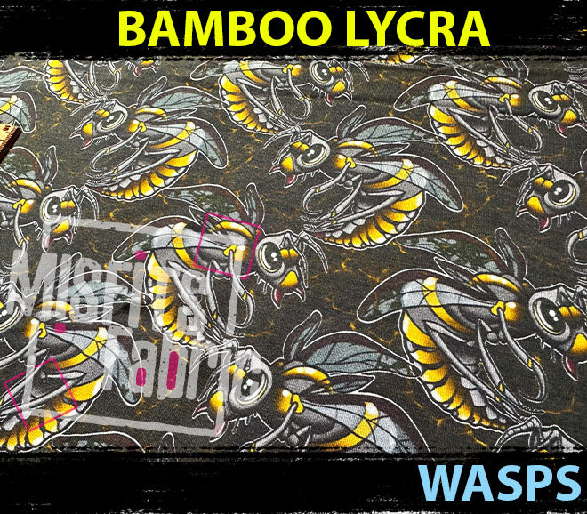 Bamboo Lycra - Wasps