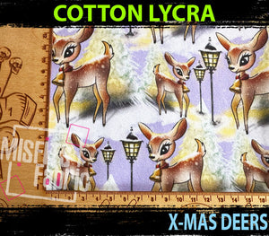 Cotton Lycra - X-mas Deers